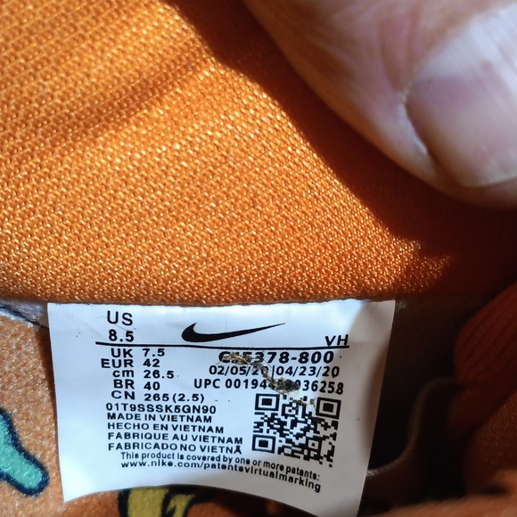 Nike Grateful Dead Orange Bear Sneakers Limited Edition Rare Size 8.5 - Picture 6 of 11